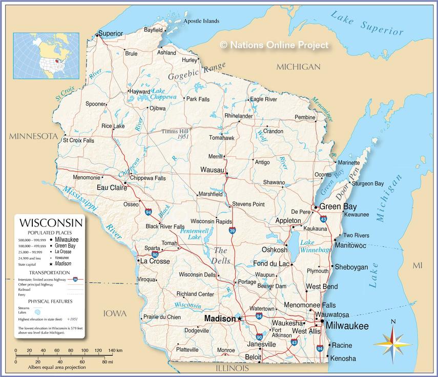 the state of Wisconsin