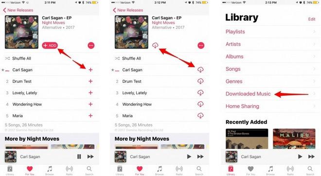 Add music to iPhone and listen offline