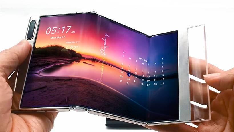 Samsung представляет смартфон с S-образным складыванием на SID Display Week 2021 - вот как это работает