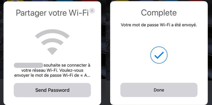iPhone: how to quickly share your Wifi password?