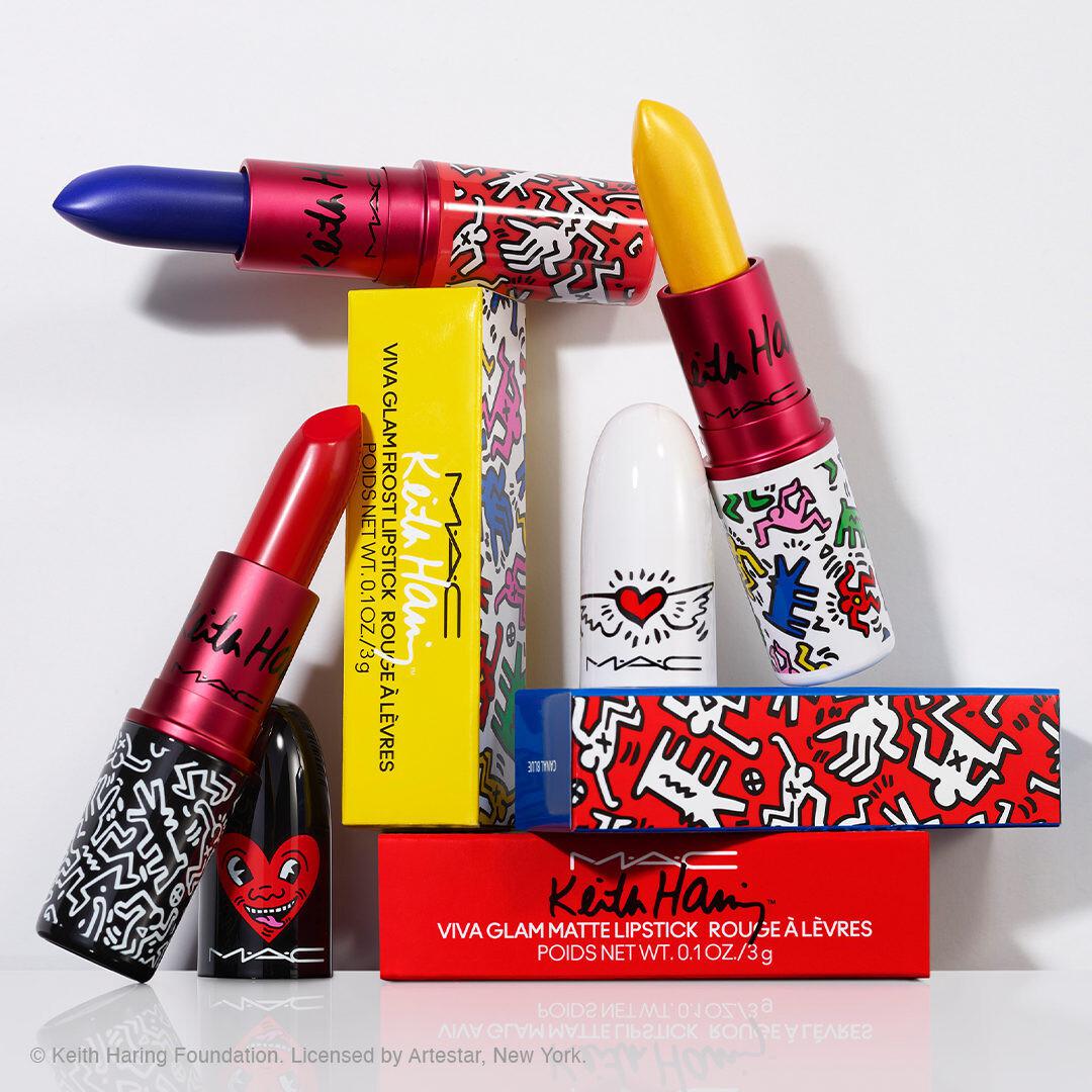 Con motivo de su 27º aniversario, los míticos labiales Viva Glam de MAC Cosmetics rinden homenaje a Keith Haring
