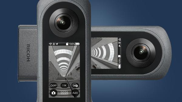 La Ricoh Theta X est une caméra 360° de poche vous proposant de créer des visites virtuelles immersives