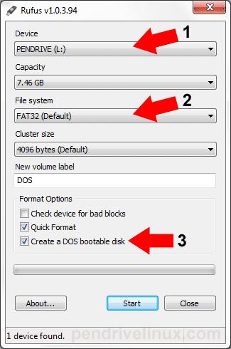 So erstellen Sie ein bootfähiges DOS -USB -Laufwerk