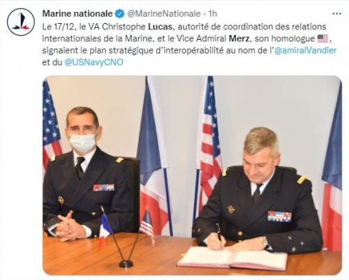 La Marine nationale et l’US Navy adoptent un « plan stratégique d’interopérabilité »