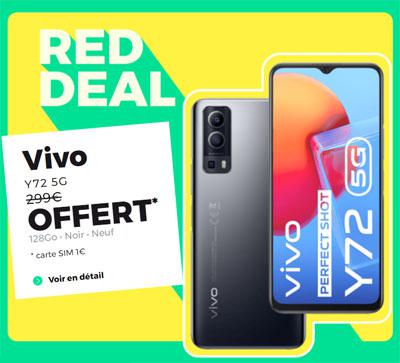 Obtenez gratuitement un Vivo Y72 5G grâce à l’opération RED DEAL