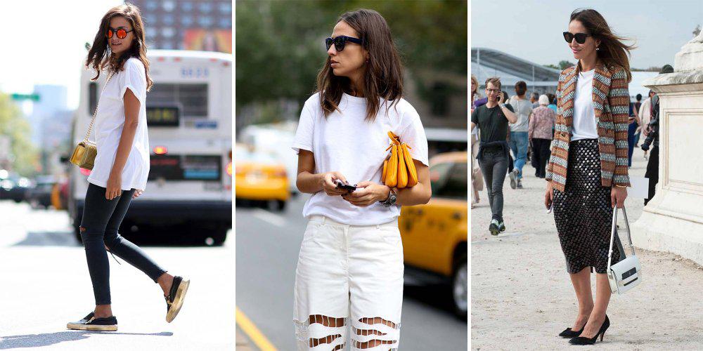 Men's trend: 6 ways to wear the white t-shirt