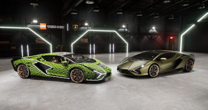 You won't believe this Lamborghini Sián made entirely of Lego bricks!