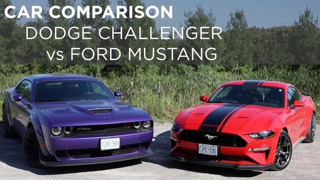 Car trends and cars and drivers compare Challenger to Mustang