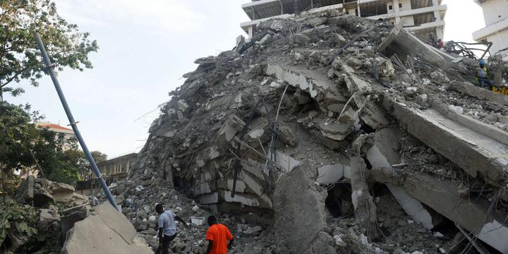 Nigeria : l'effondrement d'un immeuble de Lagos fait 36 morts
