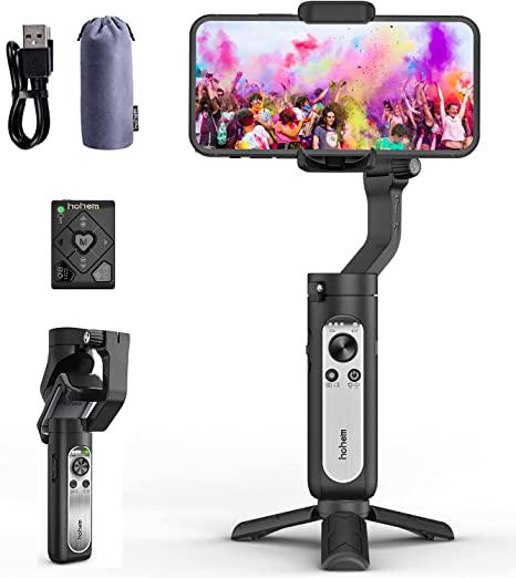 Hohem iSteady Mobile Plus Handy Gimbal 3-Axis Handheld Stabilizer for Smartphone iPhone 11/11 Pro/X XR XS Samsung S10, S9, Note 9/8,Sport Inception Mode Visual Auto Tracking 280g Payload