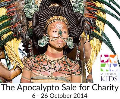Auction of objects used in the movie Apocalypto to benefit the Mending Kids