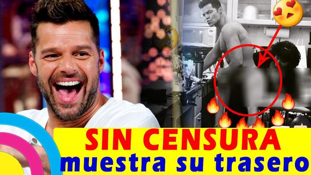 Ricky Martin mostró su trasero en una transmisión en vivo (+video)