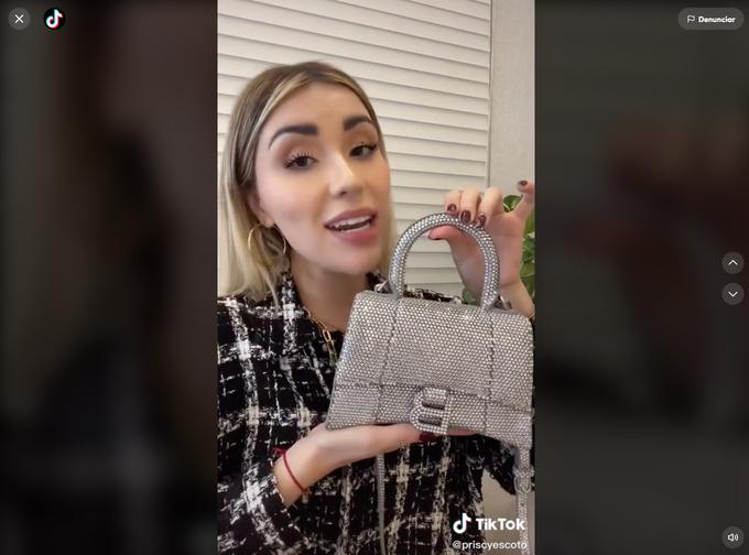 Influencer Priscila Escoto buys a Balenciaga bag and pays 60 thousand pesos in taxes for this mistake