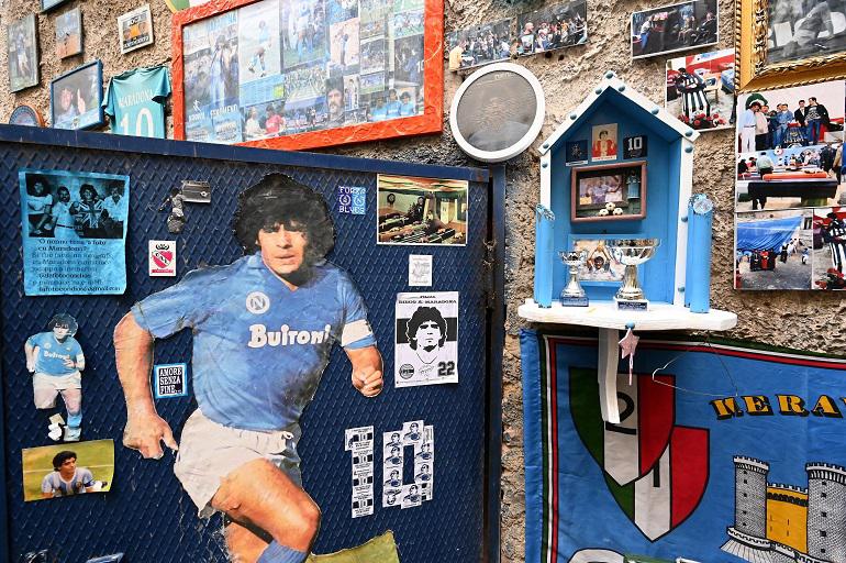 Maradona tiene un museo secreto y una familia en Nápoles
