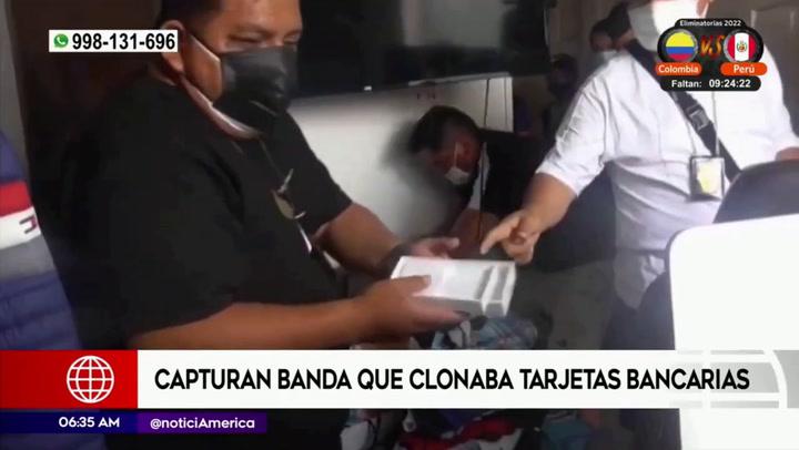 Chorrillos: capturan a banda delincuencial que se dedicaba a la clonación de tarjetas bancarias