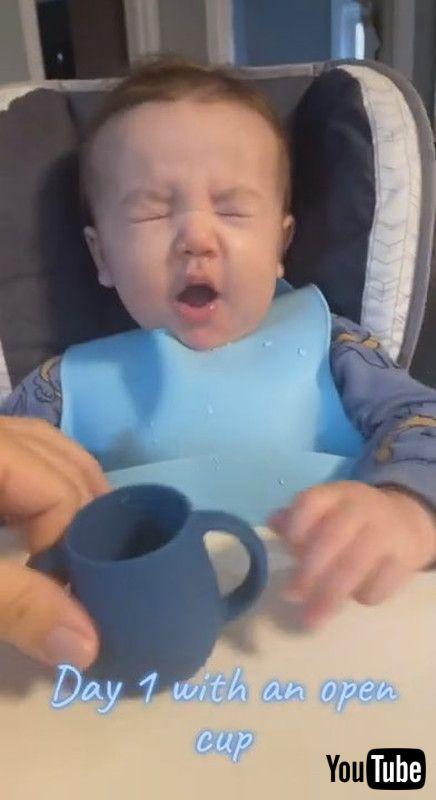 Yahoo! News A baby who refuses to stromag, challenges the same mug as an adult ... but the road is steep and he loses to a drink.