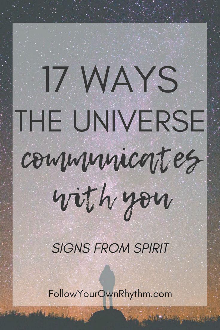 17 Ways the Universe Communicates With You (signs from spirit ...