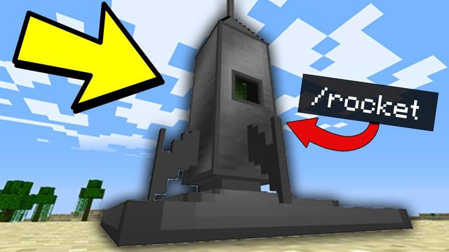 Cómo hacer una nave espacial en Minecraft usando un bloque de comando...