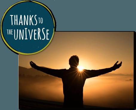 Thanks to the Universe–Save–not used | Standout Life with ...