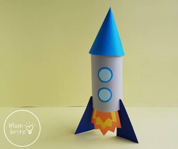 Toilet Paper Roll Rocket Craft for Kids [Free Template ...