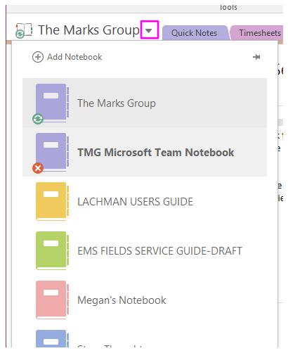 Share notebooks in Microsoft OneNote