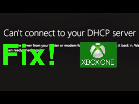 "Can't Connect To Your DHCP Server" *Solution* - Xbox One