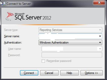 Connect to a Report Server in Management Studio - SQL Server ...