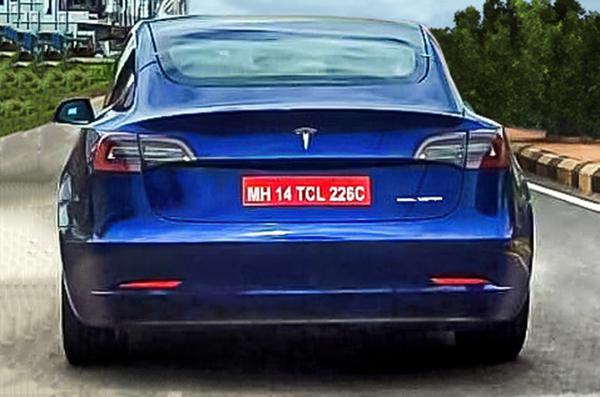Change City India-bound Tesla Model 3 spied on test