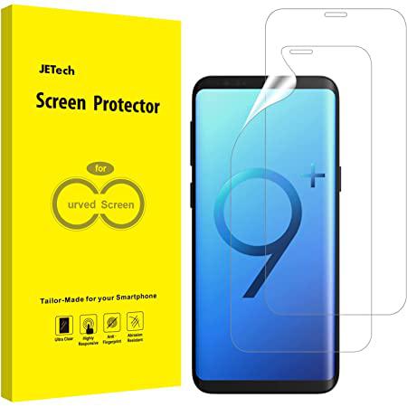 (Pack de 2) Supershieldz conçu pour Samsung (Galaxy S9 Plus) Protecteur d&#39;écran en verre trempé avec (plateau d&#39;installation facile) anti-rayures, sans bulles (noir)