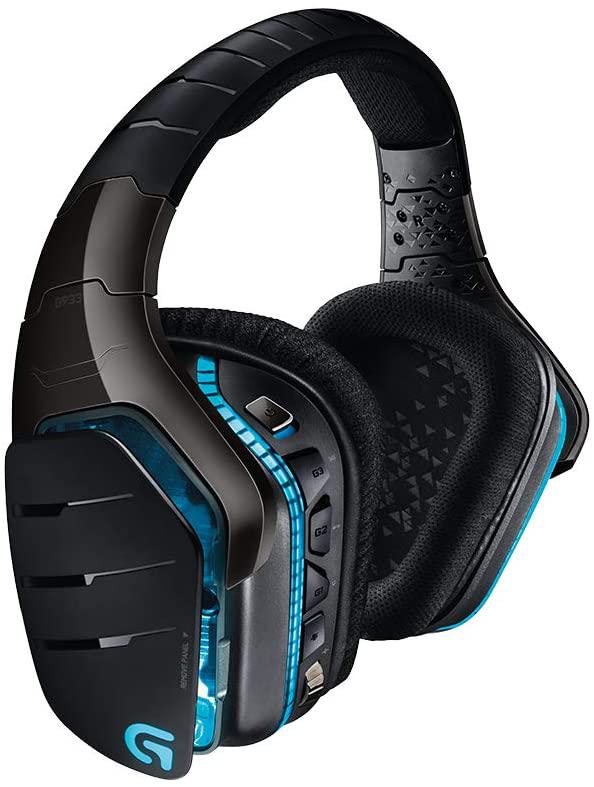 Logitech G933 Artemis Spectrum - Casque de jeu sans fil RVB 7.1 Dolby et DTS Surround Sound - Compatible PC, PS4, Xbox One, Switch et Mobile - Pilotes audio avancés - Noir