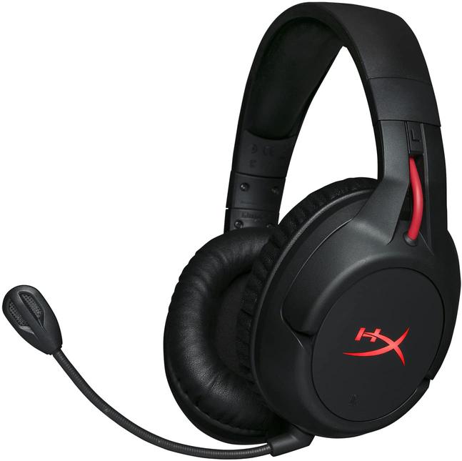 HyperX Cloud Flight - Casque de jeu sans fil, batterie longue durée jusqu&#39;à 30 heures, microphone amovible antibruit, lumière LED rouge, mousse à mémoire de forme confortable, fonctionne avec PC, PS4 et PS5