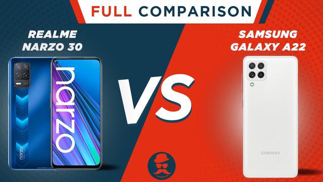  Samsung Galaxy A22 contre Realme Narzo 30;  Lequel choisir