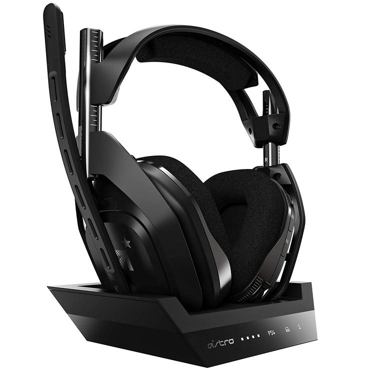 Casque sans fil ASTRO Gaming A50 + Station de base Gen 4 - Compatible avec PS5, PS4, PC, Mac - Noir/Argent