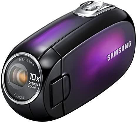 Caméscope Samsung SMX-C20 ultra compact &quot;Touch of Color&quot; avec zoom optique 10x (violet) (discontinué par le fabricant)