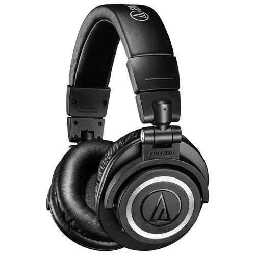 Écouteurs supra-auriculaires Bluetooth sans fil Audio-Technica ATH-M50xBT, noir