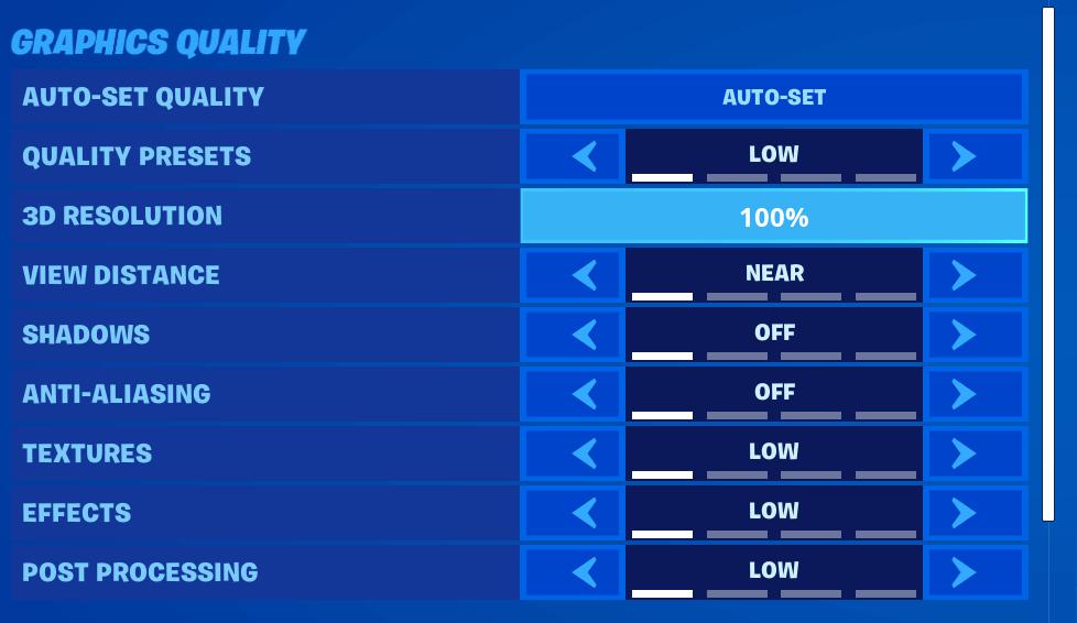 Best Fortnite Pro Settings