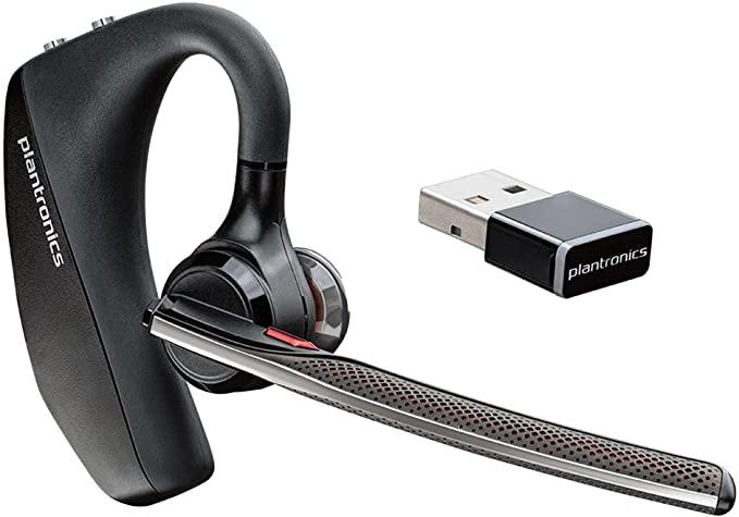 Plantronics - Voyager 5200 (Poly) - Bluetooth Over-the-Ear (Monaural) Headset - Compatible to connect to Cell Phones - Noise Canceling