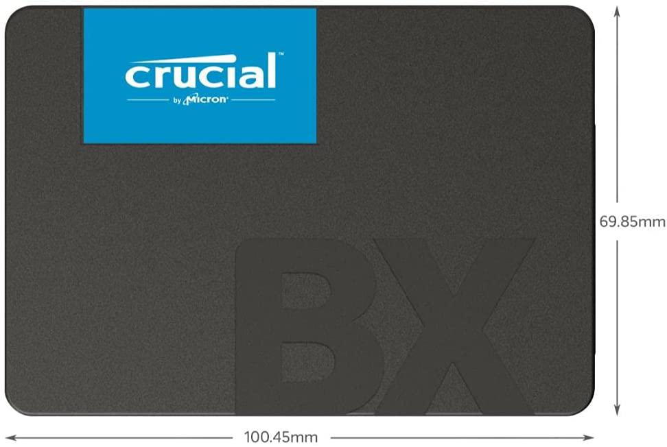 Crucial BX500 CT480BX500SSD1Z 480 GB, 2,5 Zoll internes SSD-Laufwerk, Schwarz
