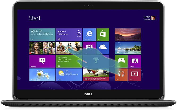 Dell XPS 15 UHD 15,6-Zoll-Touchscreen-Laptop (Intel Core i7 4712HQ 2,3 GHz Prozessor, 16 GB RAM, 512 GB SSD, Windows 8.1 OS) Silber