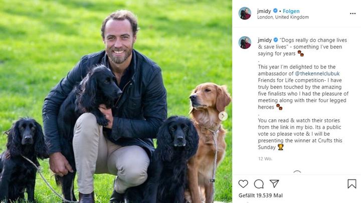 Irmão da duquesa Kate: James Middleton agora está vendendo comida de cachorro