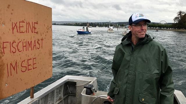 Fischzucht im Bodensee – Berufsfischer protestieren gegen Aquakulturen
