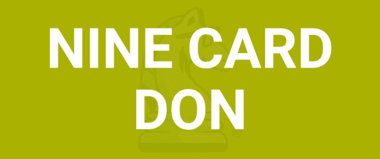 NINE CARD DON ﻿ - Learn How To Play With GameRules.com