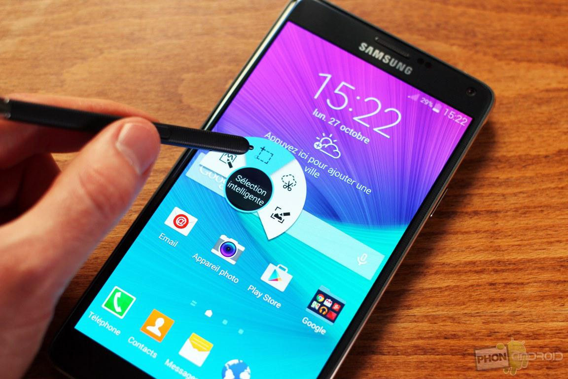 Test de l'appareil photo Samsung Galaxy Note 4