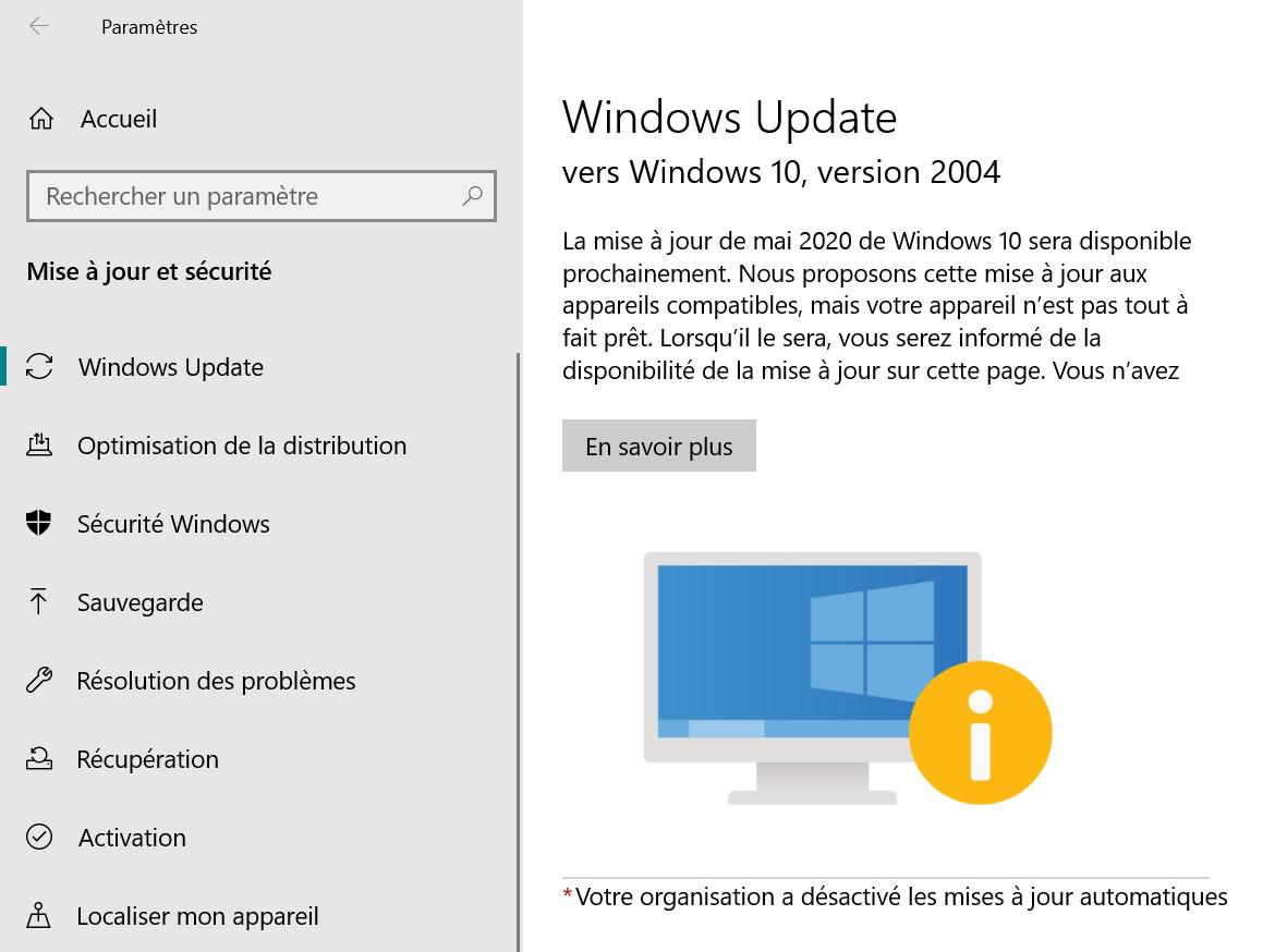 Mises à niveau et mises à jour pour Windows 10