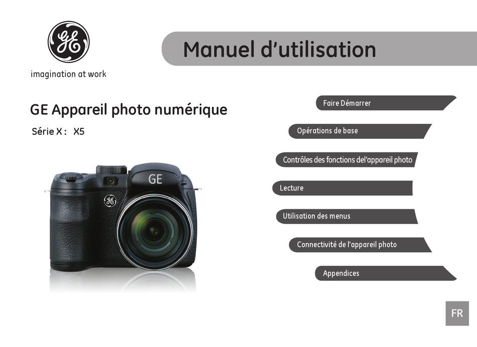 Manuel d'utilisation de l'appareil photo numérique
