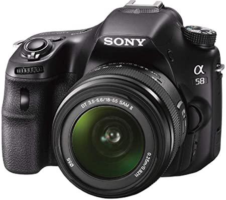 Sony Alpha a58 DSLR camera with 18-55mm lens