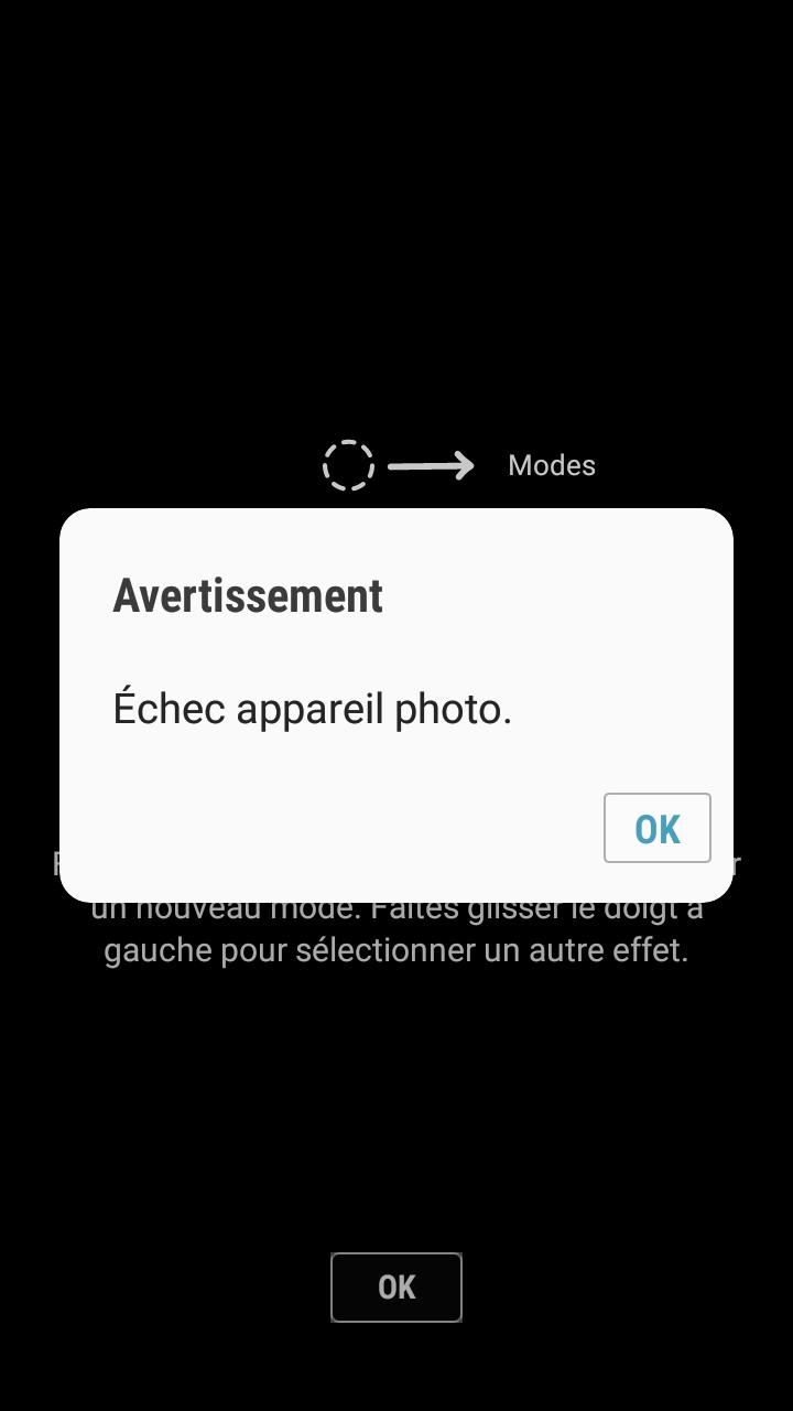 Comment résoudre l'erreur « Avertissement, échec de l'appareil photo » du Galaxy S7