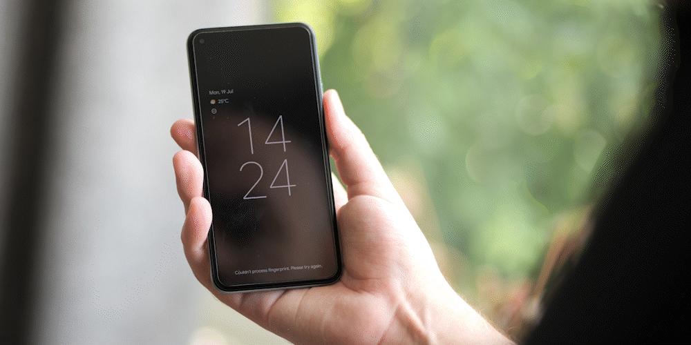 Android 12 bêta 3 : empreinte digitale