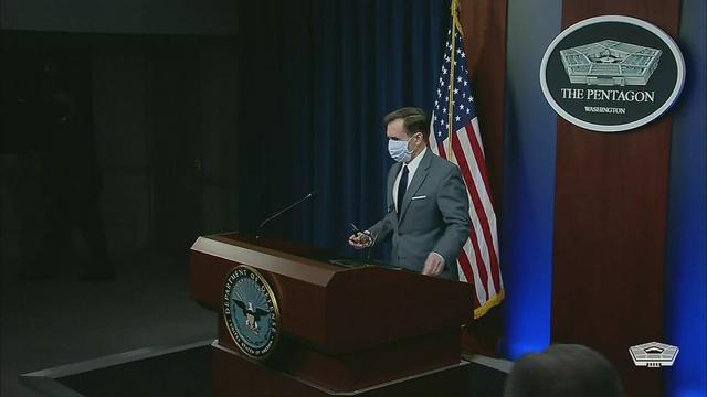 Pentagon Press Secretary Conducts On-Camera Press Briefing