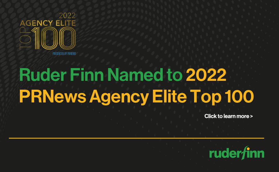 Ruder Finn Named to 2022 PRNews Agency Elite Top 100